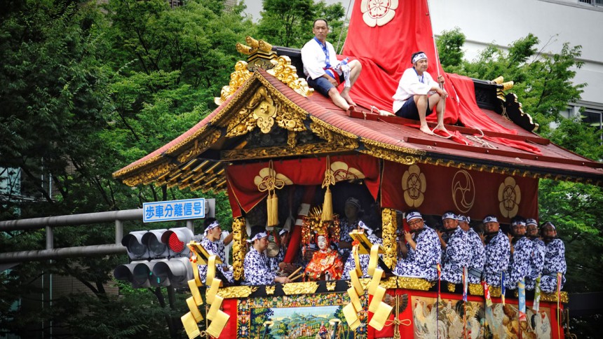 Kiotossa järjestetään heinäkuussa Japanin suosituin festivaali Gion Matsuri