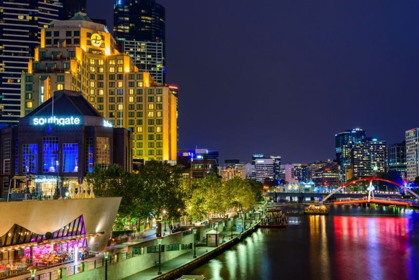 Melbourne sijaitsee Yarra-joen rannalla. Kuva: © Andrey Moisseyev | Dreamstime.com