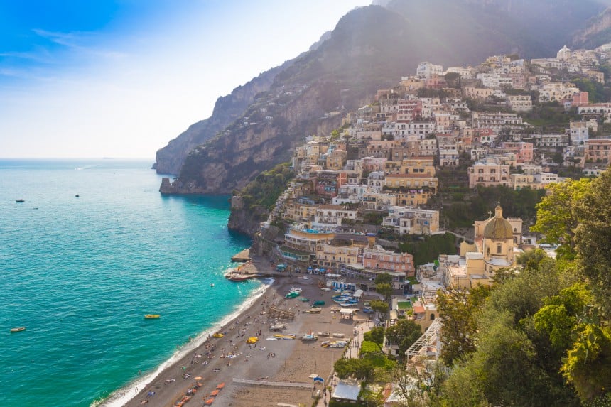 Positano Italiassa on Euroopan suosituin ranta Instagramissa jaettujen kuvien mukaan. Kuva: Josef Skacel | Dreamstime.com
