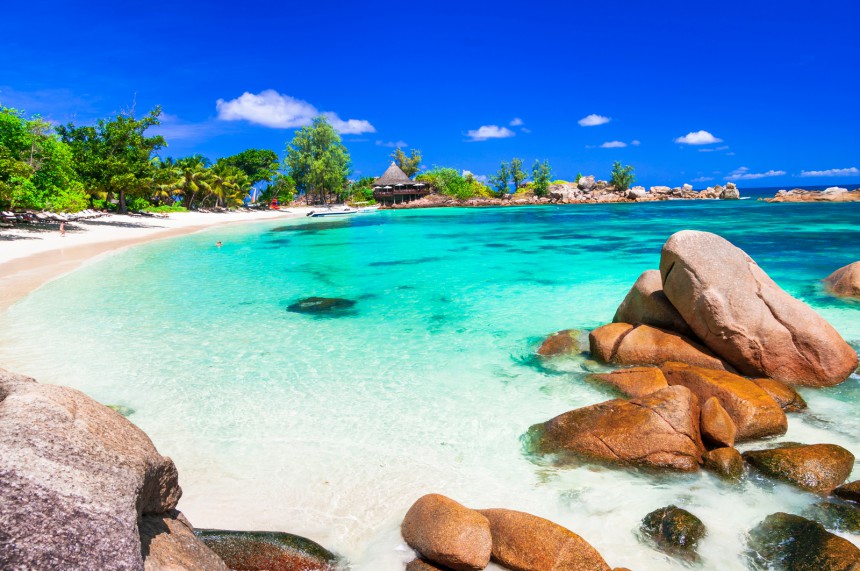 Praslinin saari Seychelleillä on maanpäällinen paratiisi.