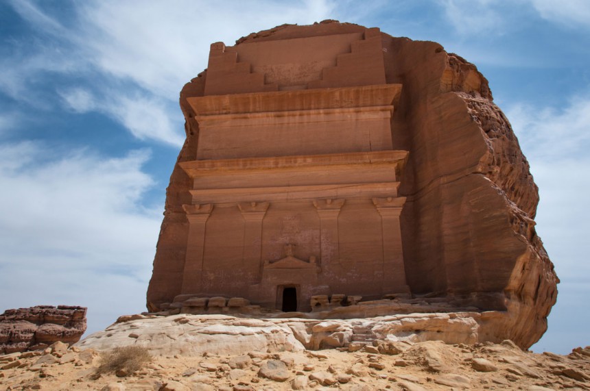 Madain Saleh Saudi-Arabiassa oli aikoinaan tärkeä kaupunki maustereitin varrella
