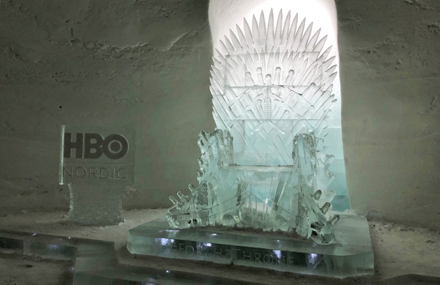 Game of Thronesin Rautavaltaistuin on Kittilässä tehty jäästä