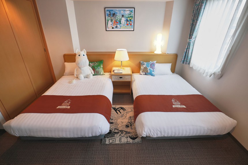 Japanilaisen Muumihotellin huone | Kuva: © Moomin Characters™